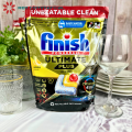 Finish Ultimate Plus All In One Lemon 90 Tabs (Packaging May Vary) Dishwashing Tabs. 