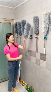Extendable 280cm Duster Brush/ Microfiber Ceiling Fan Cleaner/Dust Remover/Washable Bendable Head Dust Cleaning Tool