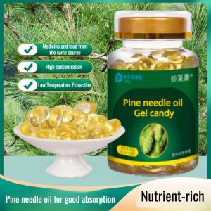 30 Kapsul Lunak Minyak Jarum Pinus Gel Gula Ekstrak Minyak Jarum Pinus (Kaya Terpene Tunggal) Membersihkan Saluran Pernapasan dan Meningkatkan Kekebalan Tubuh Pengobatan Sendi dan Otot