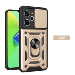Casing For Redmi 12 4G Shockproof Phone Case Armor Shockproof Cover For Redmi12 2023 Slide Camera Lens Protection Hard Back Cover