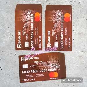 Angpao / Amplop Lebaran motif/Gambar ATM Ukuran Medium