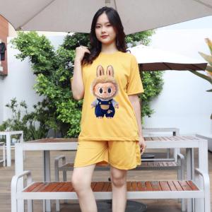 GS - Setelan Wanita Labubu 24s Kantong Kiri Kanan