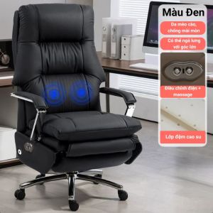 Ghế Giám Đốc Ngả Điện Có Massage Tích Điện Hiện Đại Ghế Chủ Tịch Ghế Văn Phòng Hàng Nhập Khẩu M259