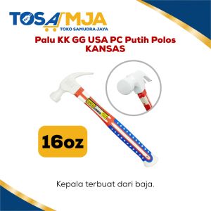 Palu Kambing KK putih polos KANSAS USA 8 Oz 12 Oz 16 Oz HSJ Gagang USA Fiber Karet