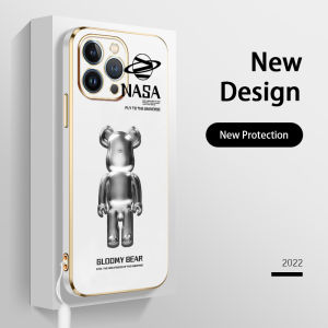 YBD Cartoon Mechanical Bear Phone Case for Xiaomi Redmi 8 8A 9 9C 9T 9A hockproof Silicone Soft Casing Precision camera hole with free lanyard