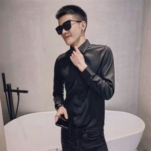 Smart Guy Long Sleeve POLO Shirt Mens Fall Lapels T-shirt Brand Contrast Color T T shirt