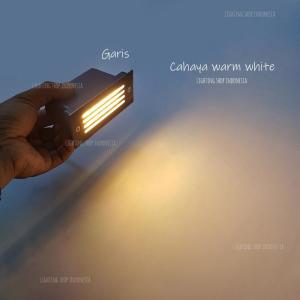 Lampu tangga tanam led stainless body hitam waterproof inbow