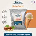 Bubuk Es Krim Hard Ice Cream Powder Premium Rasa Hazelnut Gelatoo Hazelnut 250 gram / 1 kg. 