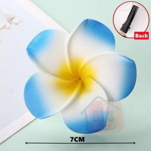 BYS Hawaiian Plumeria Egg Flower Hair Clip Bridal Hairclip Hair pin for Tropical Beach Party Wedding Klip Rambut Bunga
