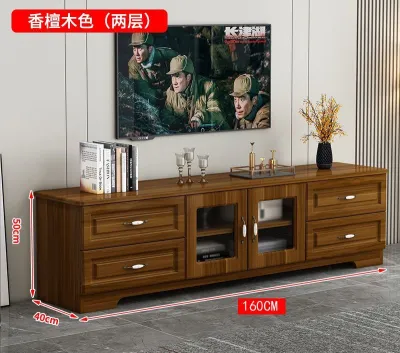 [CozyNest ]Solid wood TV cabinet for home living room modern minimalist style Nordic style small-sized bedroom luxurious TV cabinet with storage function
