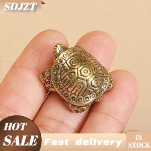 SDJZT 1 cái đồ trang trí rùa bằng đồng nguyên khối Cổ Đồ trang trí mô phỏng trang trí bàn văn phòng tại nhà điêu khắc động vật Trường Thọ