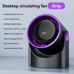 พัดลมหมุนเวียน พัดลมตั้งโต๊ะ พัดลมพกพา พัดลมแขวนได้ พัดลม พัดลมตั้งโต๊ะแบบคลิป ไร้สาย มีแบตในตัว