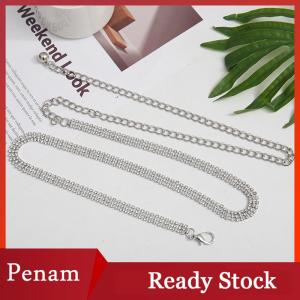 [PAM] Fashion Rhinestone Waist Chain For Women Girls Trendy Decorative Waist Chain High-end Luxury Dress Adjustable Waist Belt