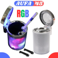Asbak Mobil Keren LED Blue Light RGB Car Ashtray Asbak Rokok Mobil Asbak Di Dalam Mobil Portable. 