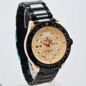 Jam Tangan Pria Naviforce 9102 Original Rantai Stainless Analog