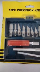 Bộ dao điêu khắc 10 món Dao Inox + Lưỡi chống trượt Chuyên Dụng Khắc Tỉa Thủ Công PVN6902