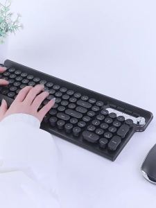 (HD1)- Wolf Road LT500 Wireless 2.4G Punk keyboard and mouse set rechargeable silent for computer laptop and office use