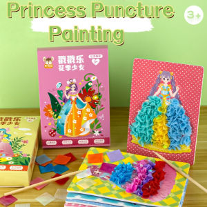 Princess Poking and Drawing Toys Little Girl Dressing Gift Childrens Handmade DIY Toys