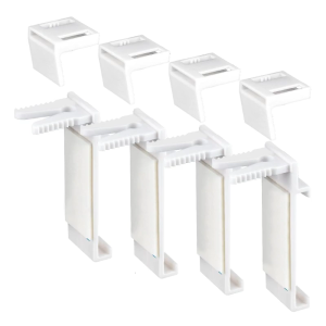 Set of 4 Universal Roller Blind Mounting Brackets Easy to Use No Drilling Plastic Clamp Holder Clamp Support Bracket