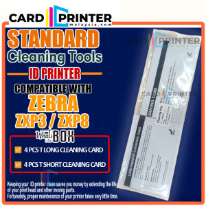 CARDPRINTERMALAYSIA STANDARD CLEANING KIT COMPATIBLE FOR ZEBRA ZXP CLEAN ROLLER CARD PATH PRINTHEAD ID CARD PRINTER - 105999-301-CPM