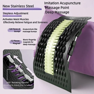 VOYUE Shaping Lumbar Vertebrae Relaxer 12 s Humpback Correction Back Massager Back Pain Relief Back Stretcher Home