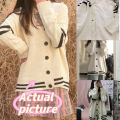 [Airibuwei] Women's New Loose Student Knitted Cardigan Japanese Long Sleeve Cardigan. 
