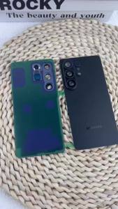 Thay Thế mặt kính sau Bìa Cho Samsung Galaxy S26 Siêu Phía Sau Pin Cửa Nhà Ở Hoàn Chỉnh Bảng điều khiển phía sau Với Máy Ảnh & Keo