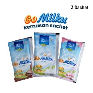 SR12 GoMilku 3 Sachet Susu Kambing Etawa Bubuk 25gr Diabetes Asam Urat Tulang Nyeri Sendi VSR027