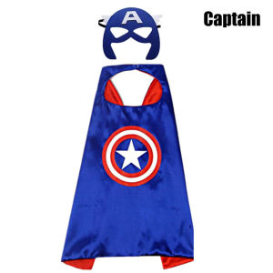 Superhero Capes for Boy Girl Birthday Gifts Cartoon Dress Up Costumes Party Supplies Easter Halloween Cape Cloak Christmas Captain America Batman Superhero Avengers Spiderman Ultraman Cloak Cosplay Costume for Kids (3-10 Years)