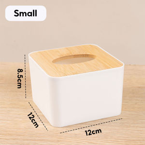 กล่องใส่ทิชชู่ กล่องใส่กระดาษทิชชู่ มินิมอล ฝาไม้ กลม/สีเหลี่ยม มีฝาปิด หนา แข็งแรง กล่องกระดาษทิชชู่ ป้องกันฝุ่น สามารถตกแต่งบ้านได้ มีหลายขนาด