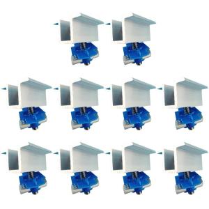 ระบบสำหรับแผงโซลาร์ที่ยึดแผงเซลล์แสงอาทิตย์แบบกว้างแผ่นยึดติดแผงรับแสงอาทิตย์แบบปรับได้10ชิ้น