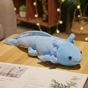 MARBLEX Đầy màu sắc Đồ chơi nhồi bông Newt Salamander dây chuyền móc khóa Búp bê Axolotl dễ thương Ghế Sofa Phòng Khách Dễ thương 23/45cm Gối mềm nhồi bông Quà tặng