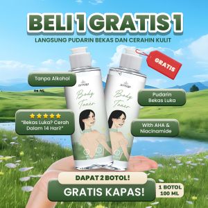 TONER Badan AHA Strong [ISI 2 PCS] BY SAPTADASA