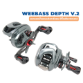 WEEBASS DEPTH V2 รอกหยดน้ำรุ่นใหม่ 2023 เบากว่าเดิม 175กรัม  มีกิ๊กเสียงปลาลาก. 