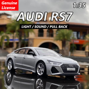 RUM 1:35 Audi RS7 Alloy Car Model Light & Sound effect diecast car Toys for Boys baby toys birthday gift car toys kids toys car model model collection