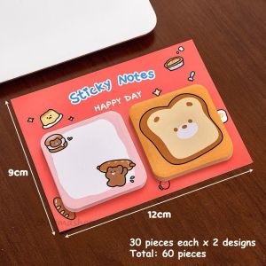 【📣SG Seller】Cute Cartoon Kawaii Sticky Notes & Index Tabs Memo Pads for Journaling School Multiple Designs