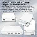 Indoor Fiber Wall Socket Simplex Duplex 1/2/4/8 Ports FTTH Fiber Optic Terminal Box. 
