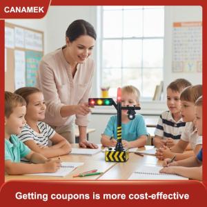 【CANAMEK】 Đồ chơi mô hình đèn tín hiệu giao thông LED mini biển báo giao thông mô phỏng dành cho trẻ em bộ đồ chơi học tập tương tác về giao thông.