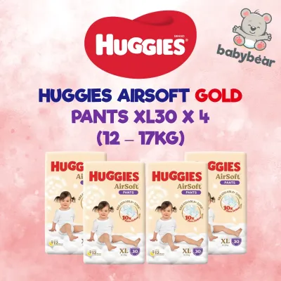 Huggies Airsoft Gold Diaper Carton Sale - Tape & Pants (Small - XX-Large Size)