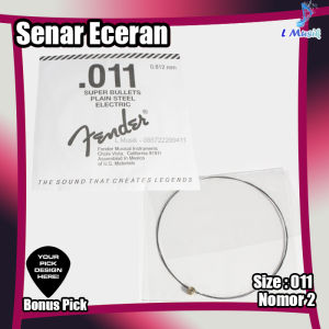 SENAR GITAR ELEKTRIK DAN AKUSTIK FENDER ECERAN- SENAR GITAR NO 123 UKURAN 009011015|ORIGINAL SENAR GITAR