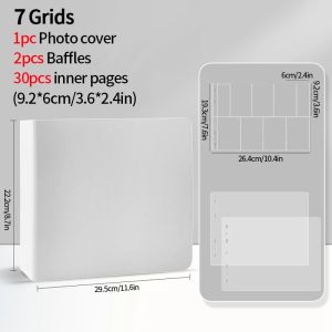 Large Photo Binder Photocard Holder 5/7/9/13/15 Grid Photo Cover Inner Pages Sleeve Photocard Binder Card Collect Book Photo Card Binder 2026