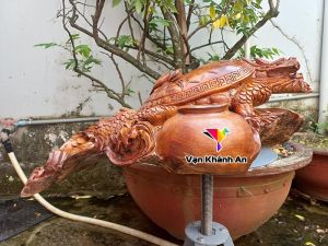 Tượng Gỗ Long Quy Mẫu Tử Phong Thủy Tài Lộc - Quà Tặng Doanh Nghiệp - Quà Tặng Ý Nghĩa - Tượng Phong Thủy