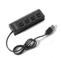 ZON 4-Port HUBs High Speed USB 2.0 Multi HUB Splitter Expansion Computer Charging Devices Data. 