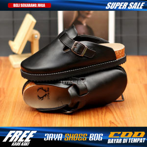 Kye Sendal Pria Dewasa Casual Slop Selop Hitam Simple