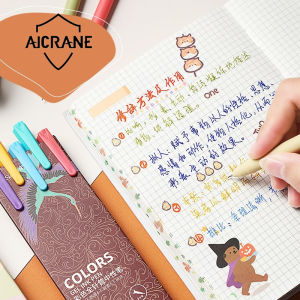 Ballpoint Pen High Quality Ins Style Neutral Pen Morandi Macaron Retro Color Plastic Journal Pen Colored Gel Pens Set Pen