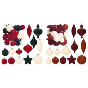 Festival Plastic Hanging Decorations Colorful Painted Irregular Tapered Christmas Decoration For Indoor Outdoor Party