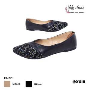 DALLEYA COLLECTION - Poppy Sepatu Balet Flat Shoes Wanita Trendy Realpict Berkualitas by lily shoes