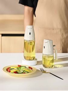 Oil Sprayer Bottle Household Food Grade Kitchen Spray and Pour Dual-use Leak-proof Glass Oil Can Spray Oil Bottle