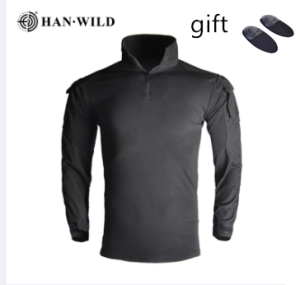 ชุดเครื่องแบบเชิงยุทธวิธีผู้ชายชุดเสื้อผ้าลายพรางผ้าริปสต็อปชุดนิรภัยสำหรับเล่นต่อสู้พินบอลชุดล่าสัตว์พร้อมแผ่นรอง