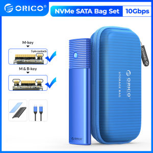 ORICO Đầu Đọc Ổ Cứng SSD M.2 SATA Không Cần Dụng Cụ Bằng Nhôm Bộ Chuyển Đổi SSD Gắn Ngoài USB 3.2 Type-C Hỗ Trợ Trang Trí UASP Cho SSD M2 SATA NGFF 2242/2260/2280 Với Phím B/Phím B + M
